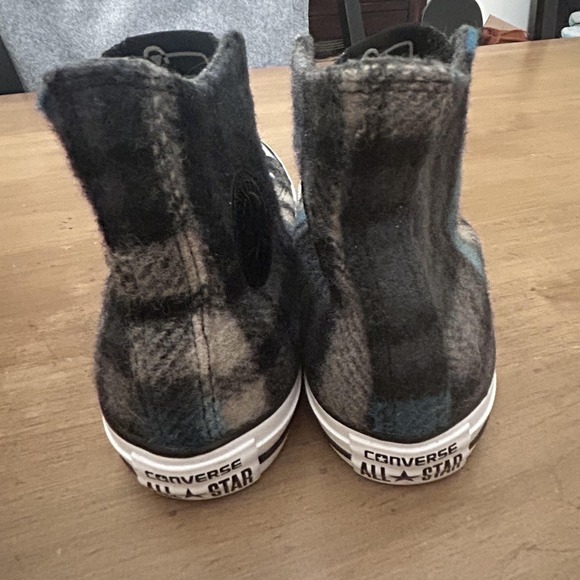 Converse Woolrich Chuck Taylor All Star Shoes Size Mens 4 W 6 Plaid Hi 149455C - Picture 4 of 8